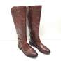 Gianni Bini Leather Cut Out Riding Boots Tan 8 image number 3