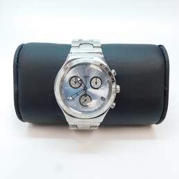 Swatch Irony Chronograph AG 1997 Swiss Quartz Stainless Steel Watch 138.7g