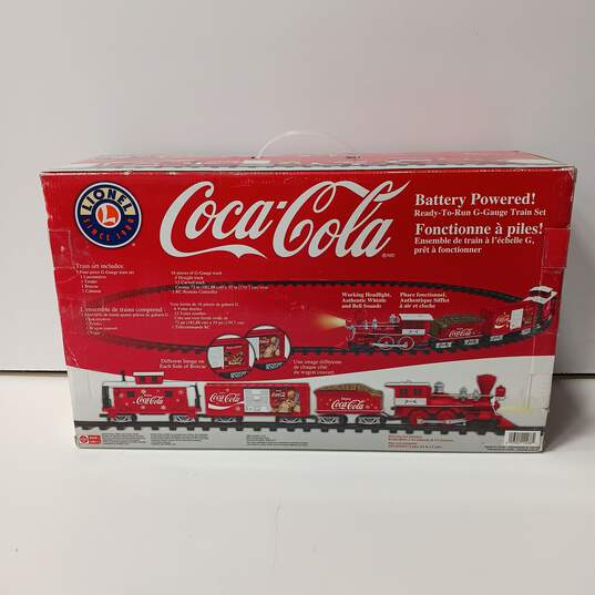 Lionel Coca-Cola Electric G-Gauge Train Set IOB Untested image number 2