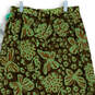 NWT Womens Green Butterfly Print Flat Front Straight & Pencil Skirt Size 6 image number 2