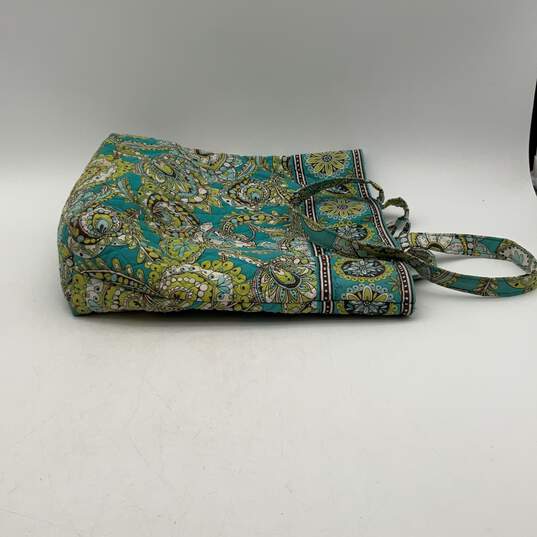 Vera Bradley Womens Multicolor Floral Double Handle Rectangle Small Tote Bag image number 3