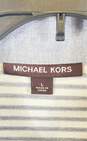 Michael Kors Men Gray Striped Polo Shirt L image number 3
