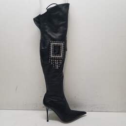 El Dantes Women Black Boots SZ 38 NIB