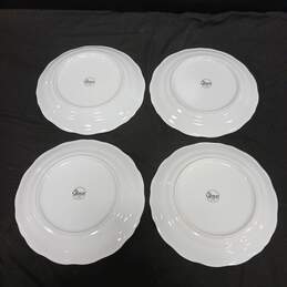 Set of 4 Gibson Housewares Victorian Rose Pattern Dinner Plates alternative image