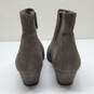 Eileen Fisher Women's Gray Leather Ankle Boots Size 7 image number 4