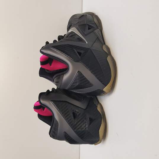 Nike LeBron 11 GS Black 621712-002 Size7Y image number 4