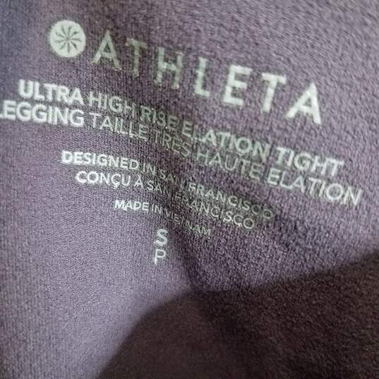 Buy the Athleta Ultra High Rise Elation Tight Legging women's S dark purple