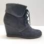 Tesori Grey Wedge Ankle Booties Women's Size 6 image number 1