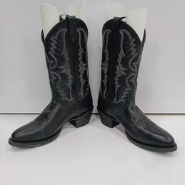 Men's Laredo Black Leather Western Boots Size 7.5 alternative image