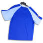 Mens Blue White Texas Rangers Baseball-MLB Raglan Sleeve  T-Shirt Size XL image number 2