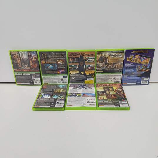 Bundle of 8 Microsoft Xbox 360 Video Games image number 2