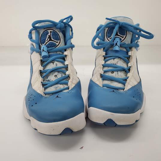Nike Jordan 6 Rings Boys' Shoes White/Dutch Blue Size 6.5Y image number 2