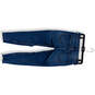 Womens Blue Medium Wash Distressed Raw Hem Denim Pockets Skinny Jeans Sz 6 image number 2