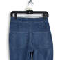 NWT Womens Blue Denim Elastic Waist Medium Wash Jeggings Jeans Size 28 image number 4