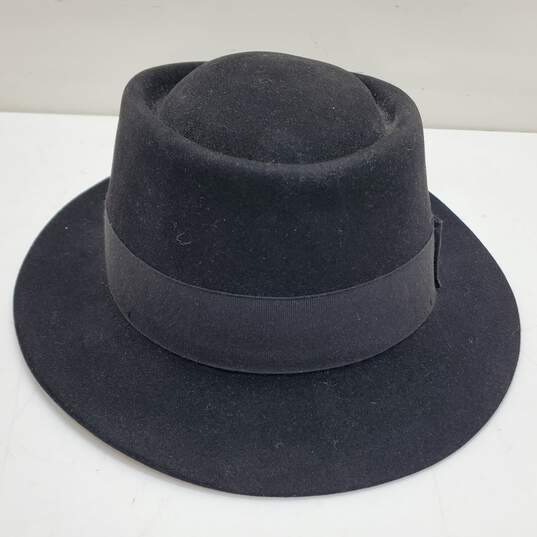 Vintage Biltmore Royal Men's Black Fedora Felt Hat 7 1/4 58CM image number 3