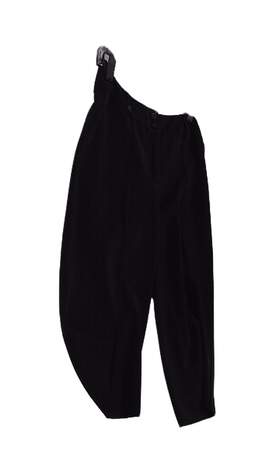 Womens Black Flat Front Straight Leg Capri Pants Size 4 alternative image