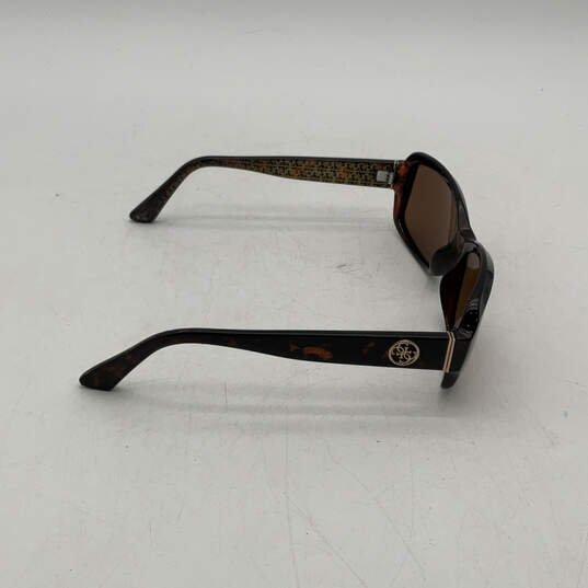 Womens GU7410 Black Brown Lens Full Rim Fashionable Rectangle Sunglasses image number 5