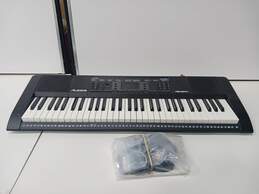 Black Alesis Melody 61 Electronic Keyboard w/ Microphone & Headphones