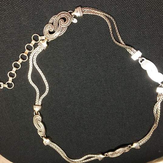 Brighton Silvertone Belt Chain W/Heart Tag 200.7g image number 2