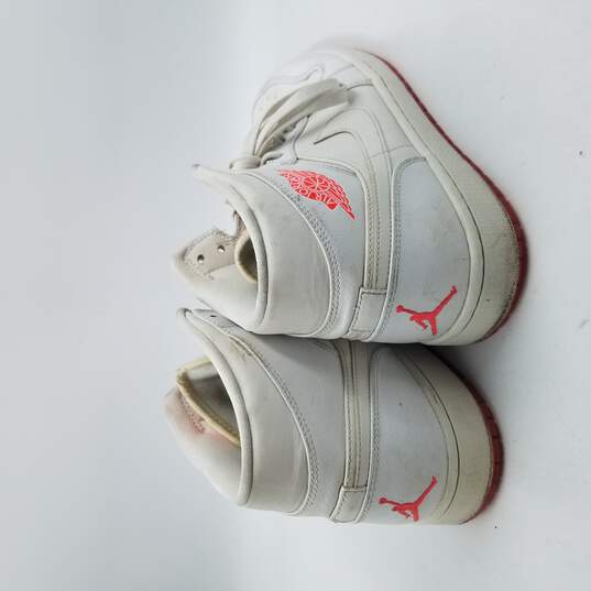 Air Jordan 1 Mid Prem Sneakers Men's Sz 11 White/Infrared image number 4