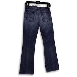 Womens Blue Denim Medium Wash Pockets Stretch Bootcut leg Jeans Size 26 alternative image