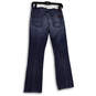 Womens Blue Denim Medium Wash Pockets Stretch Bootcut leg Jeans Size 26 image number 2