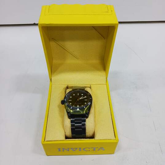 Men's Black Invicta Watch In Box New w/ Tag image number 1