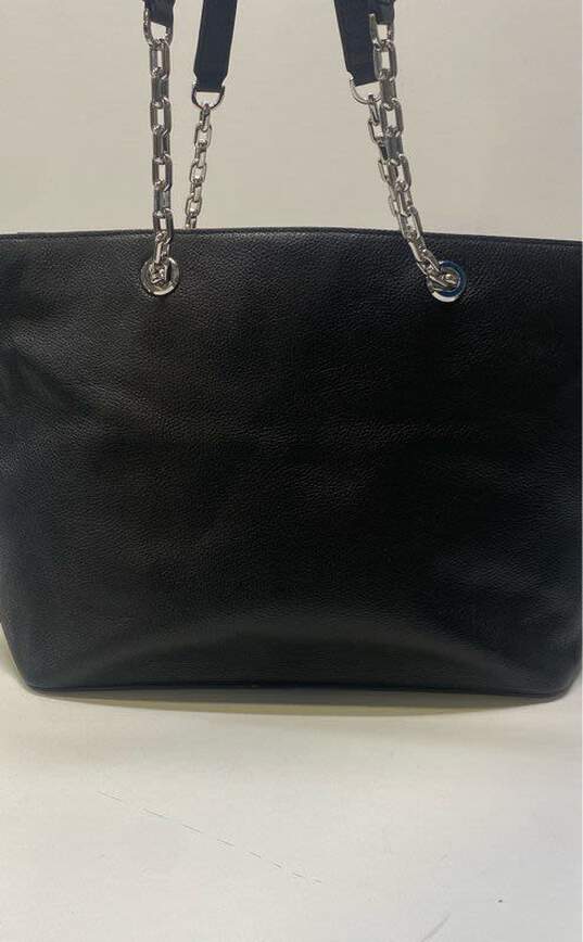 Michael Kors Pebble Leather Chain Shoulder Bag Black image number 2