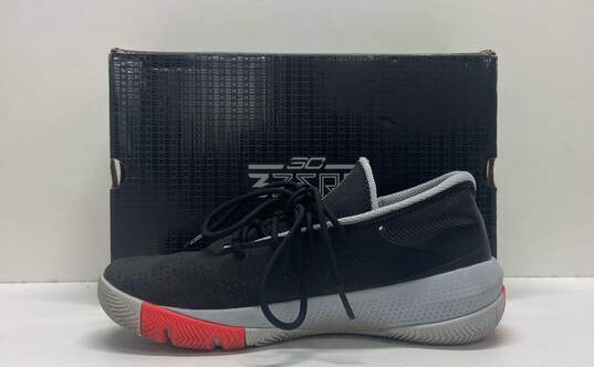 Under Armour Curry 3Zer0 3 (GS) Black Athletic Sneakers Women's Size 8.5 image number 2