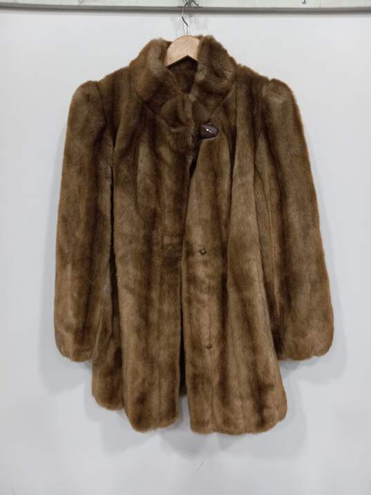 Style VI Women's Brown Faux Fur Coat image number 5