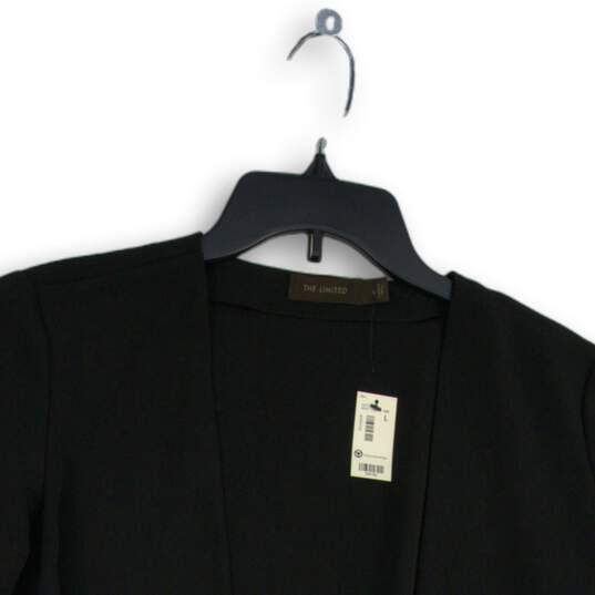 NWT The Limited Womens Black Long Sleeve Open Front Cardigan Sweater Size L image number 3
