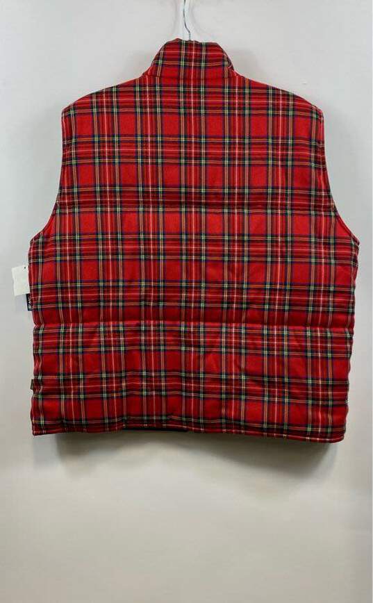 Heaven By Marc Jacobs Red Quilted Plaid Vest - Size X Large image number 9