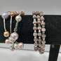 Bundle of Assorted Rose Gold Toned Costume Jewelry image number 5