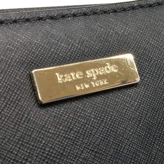 Kate Spade Laurel Way Black Saffiano Leather Large Crossbody Tote Bag image number 7