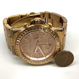 Designer Michael Kors MK5412 Rose Gold Chronograph Analog Wristwatch w/ Box