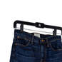 Womens Blue Denim Dark Wash Pockets Stretch Straight Leg Jeans Size 25 image number 3