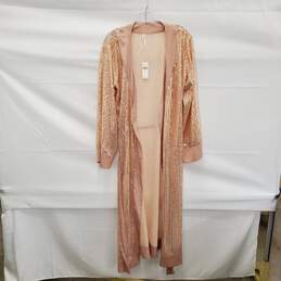 NWT Anthropologie Sequin Robe Pearl M/L alternative image