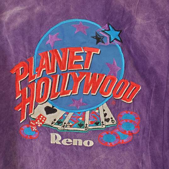 Planet Hollywood Graphic Unisex Purple Jacket L image number 5