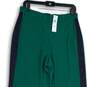 NWT Ann Taylor Womens Green Black Elastic Waist Pull-On Ankle Pants Size MT image number 3