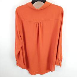 New York & Company Women Orange Blouse L NWT alternative image