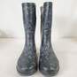 Western Chief Floral Rubber Rain Boots Black Grey 11 image number 1