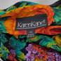 Karen Kane Vintage 80s Multicolor Floral Print Open Front Jacket Women's Size XS image number 5