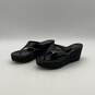Coach Womens Jody A0326 Black Slip On Wedge Heel Platform Thong Sandals Size 8 B image number 3