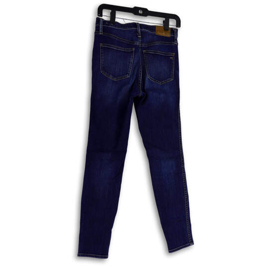 Womens Blue Denim Medium Wash Pockets Stretch Skinny Leg Jeans Size 27 image number 2