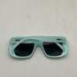 Quay Womens Blue Full Frame Polarized Square Sunglasses With White Case image number 5