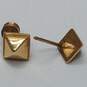 Ciani 14K Gold Pyramid Post Earrings 1.7g image number 3