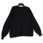 NWT Womens Black V-Neck Long Sleeve Ribbed Cuff Pullover Sweater Size XXL image number 2