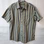 Kuhl Born in the Mountains Short Sleeve Shirt Stripes Men's Sized L image number 1