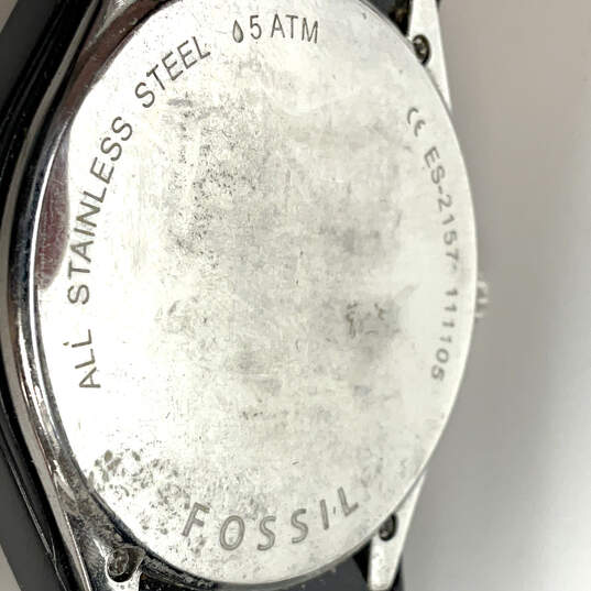 Designer Fossil ES2157 Rhinestone Chronograph Dial Analog Wristwatch image number 4