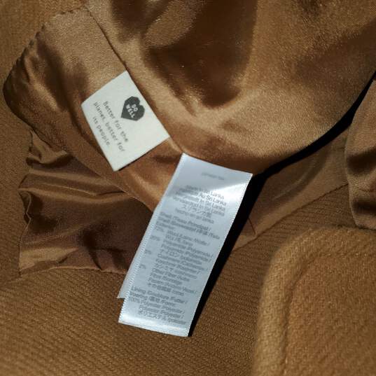 Madewell Brown Wool Blend Full Zip Hooded Jacket Size S image number 4